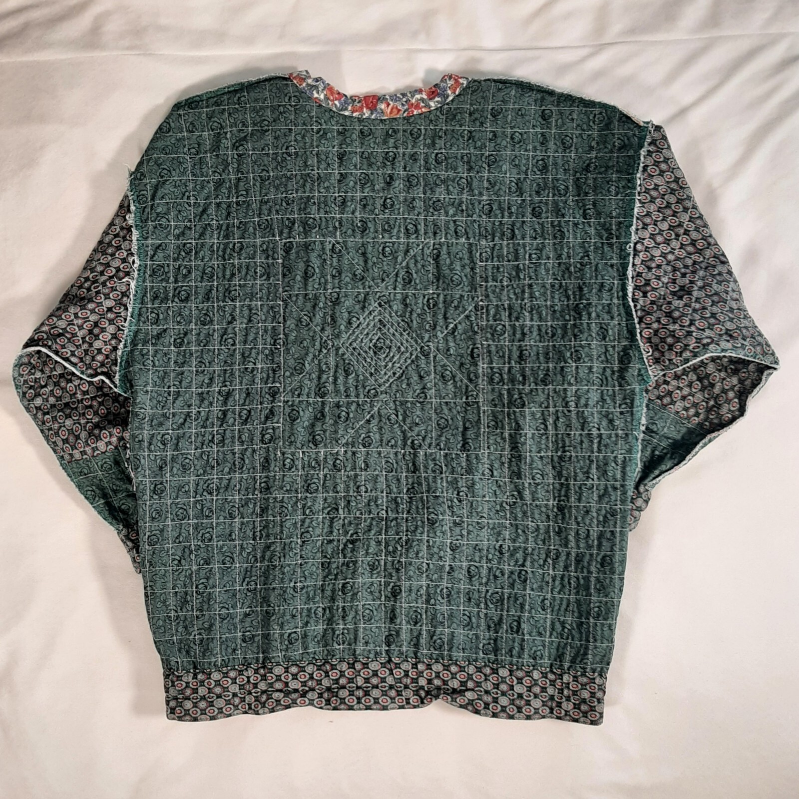 Handmade Womens Multi Color Patchwork Cottage Cor… - image 15