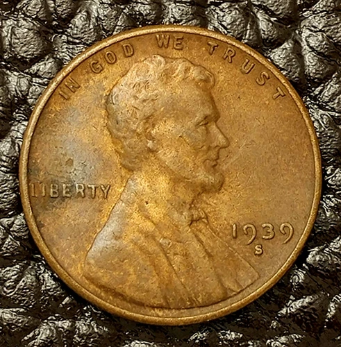 1939-S Lincoln Cent ~ AU Condition ~ COMBINED SHIPPING!
