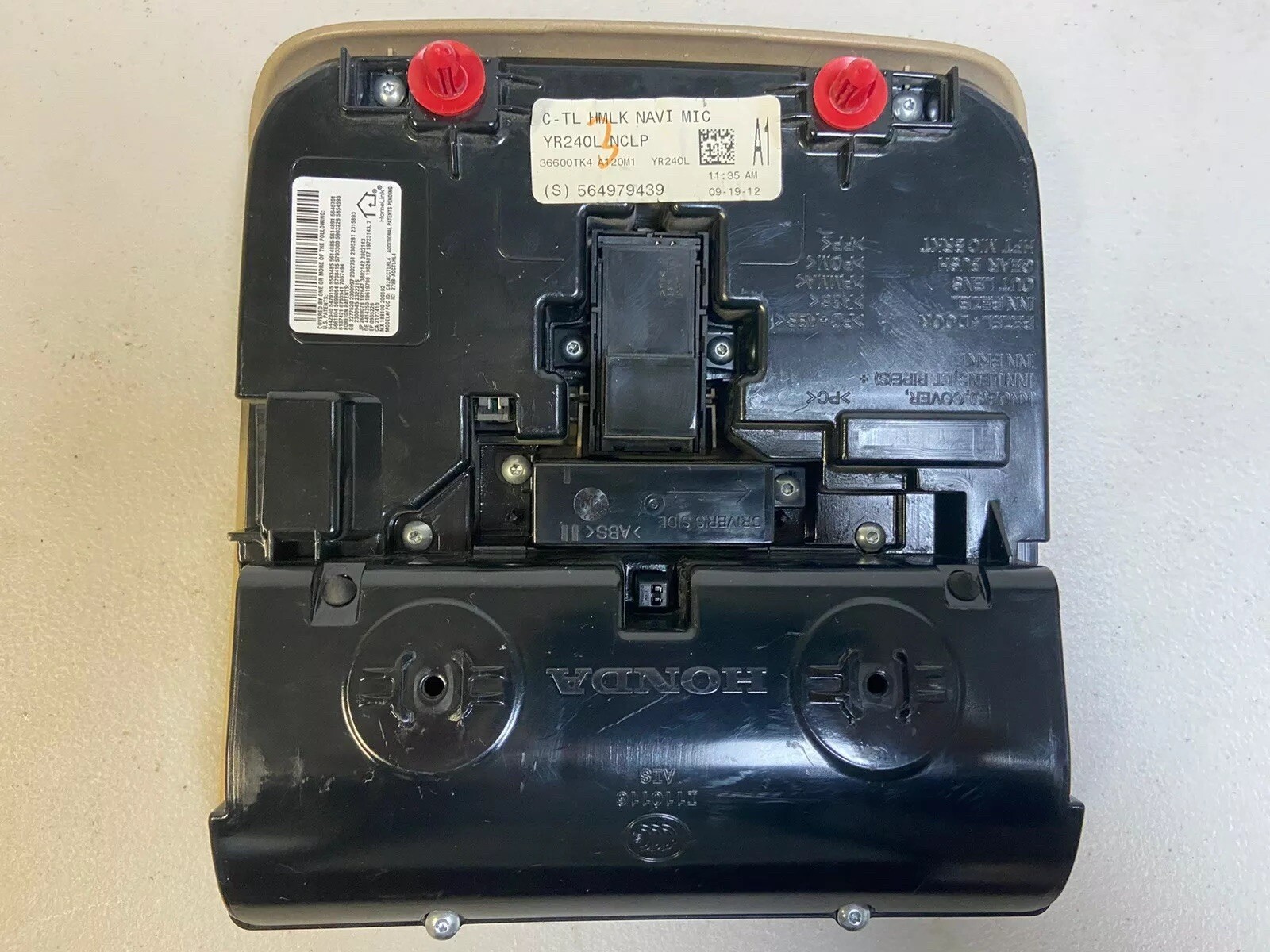 Tan Overhead Console 36600TK4A12ZF Acura MDX TL YR240L USED eBay
