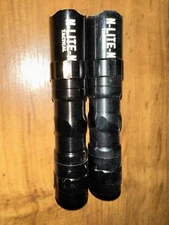 TWO 2 Mini  Pocket Flashlights Tactical LED Small Pen Torch Light 3 7/8” x 3/4”