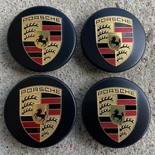 Genuine Oe Center Lock Center Hub Caps Wheel Caps Black Matt Porsche 911 991 992