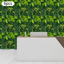6PCS Artificial Plant Wall Fence Panel Decor Greenery Hedge Grass 60 40cm
