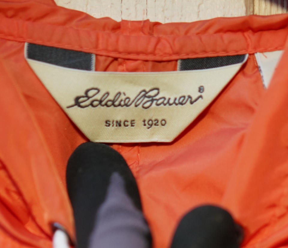 Eddie Bauer Jacket Mens Large Windbreaker Retro Full Zip Outdoors