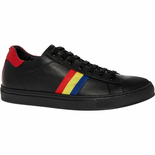 black rainbow trainers