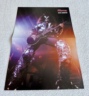 KISS POSTER 1976 GENE SIMMONS - GERMAN TRIBUTE SUPER POSTER MUSIC