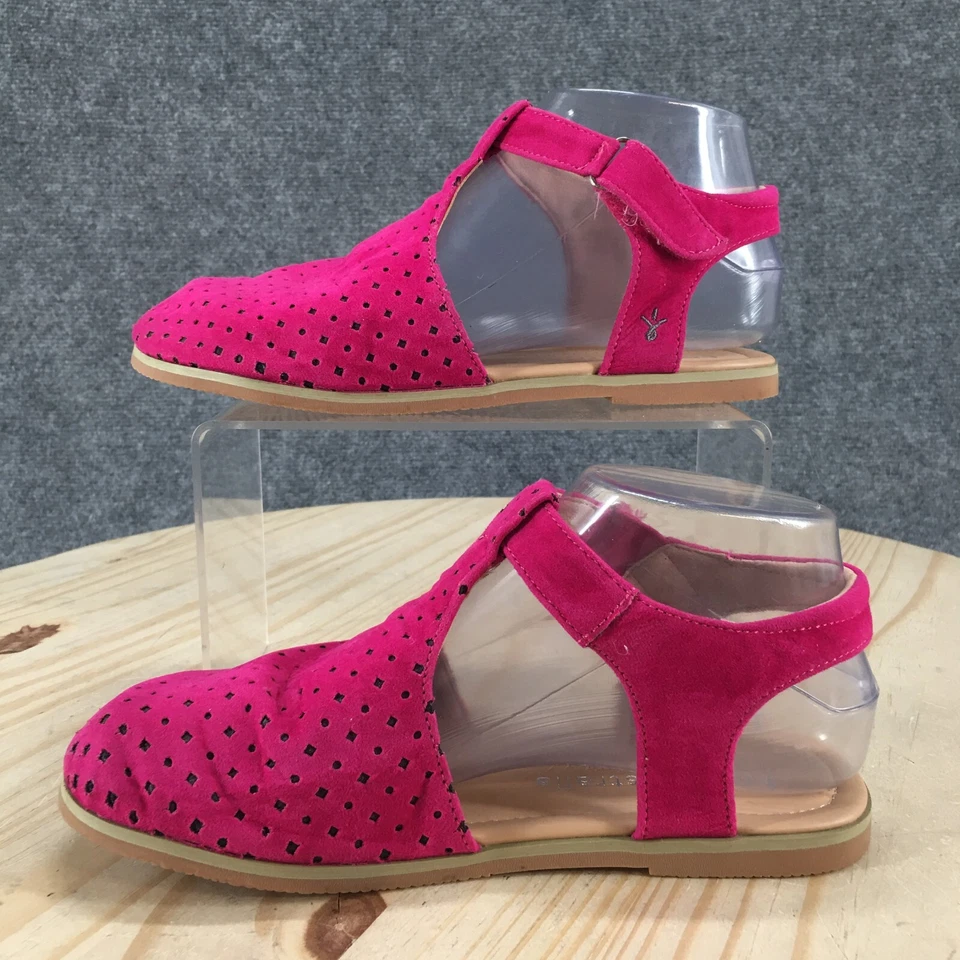 Emu Australia Sandals Kids 3 Clog Pink Polka Dot Closed Toe Comfort Casual Flats - Image 2 of 4