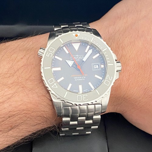 Davosa Argonautic BG Grey 300M Diver 43mm Automatic Men's Wristwatch 16152209 - Picture 12 of 12