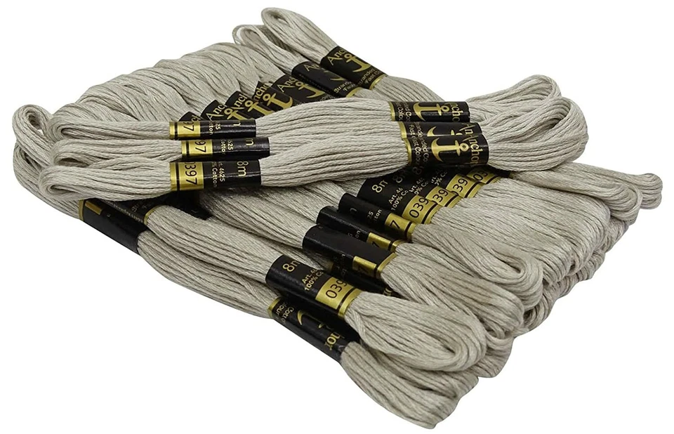 Anchor Stranded Cotton Thread Cross Stitch Hand Embroidery Floss Skein Off-White - Image 2 of 4