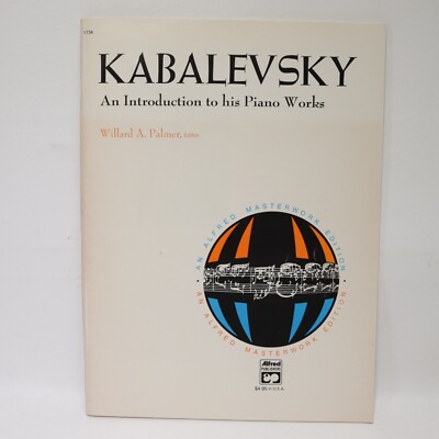 Kabalevski Intro To Piano Works Songbook Sheet Music 1977 Alfred Publishing