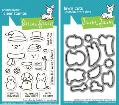 Lawn Fawn Frosty Family Add-on Clear Stamps & Lawn Cuts Die Set LF3506 ...