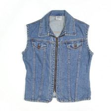 Jordache Womens Jacket Blue Denim S