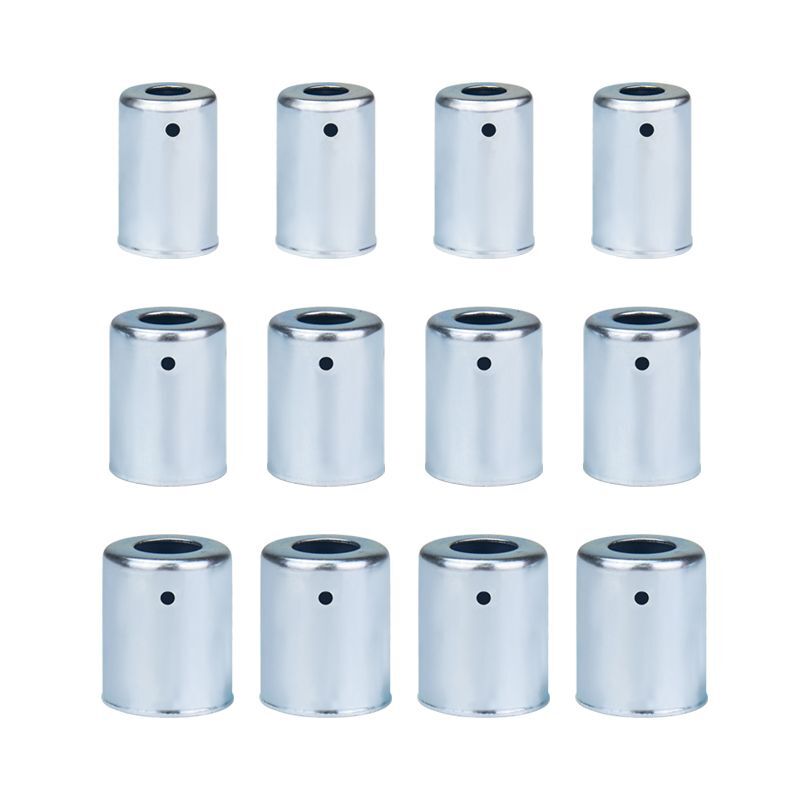 12Pcs Hydraulic Hose Ferrules Metal Crimp Airconditioning Fitting