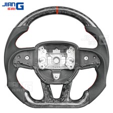Forged Carbon Fiber Steering Wheel Fit Dodge Challenger Charger 15 No Heated