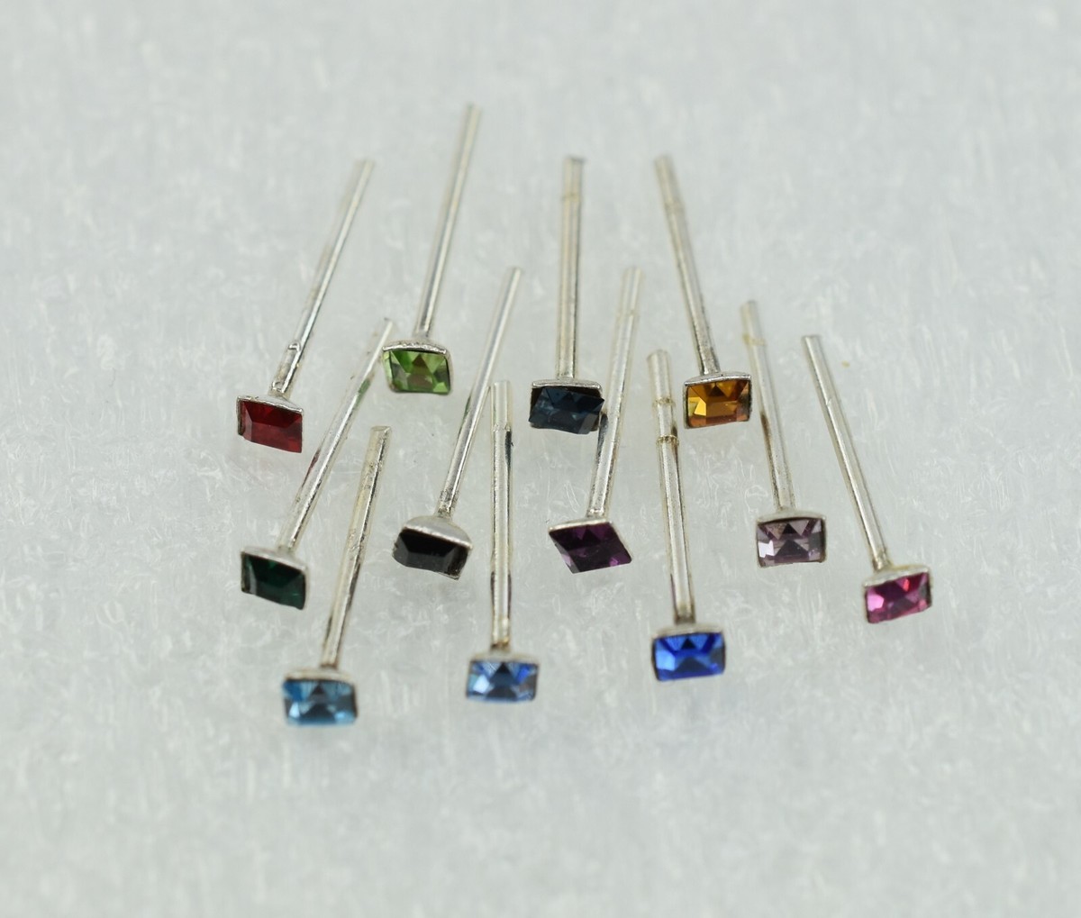 1mm TEENY TINY Nose Studs Multiple Colors Available Silver or Gold Nose