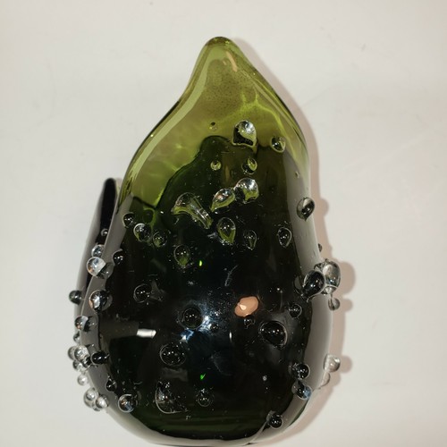 Partylite Tealight Candle Holder “Natures Garden” Green Glass Tulip Dewdrops - Picture 3 of 12