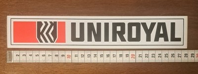 Alter Aufkleber Sticker Uniroyal Reifen Werbung 