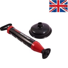 Image of High-Performance Drain Plunger - Red/Black for Quick & Eco-Friendly Clearing
