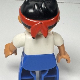 Lego DUPLO Jake & Neverland Pirate Ship Bucky 10514 PARTS: Jake & Captain Hook