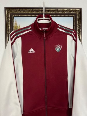 Vintage Adidas Fluminense Football Jacket Soccer Red Track Top