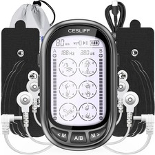 Dual Channel TENS EMS Unit 24 Modes 36 Levels Rechargeable Muscle Stimulator...