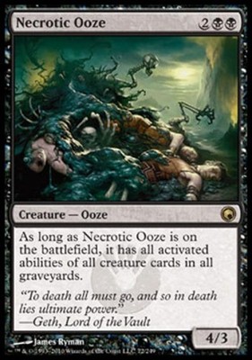 Necrotic Ooze -Foil Light Play MTG Scars of Mirrodin