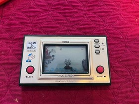 Nintendo Game & Watch Handheld Electronic Games Mickey Mouse & Popeye + Bag 