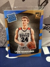 2017-18 Lauri Markkanen Donruss Rated Rookie Card #159 (RC) Utah Jazz. rookie card picture