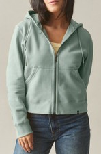 American Giant Women's Large Green Classic Full Zip Hoodie Sweatshirt NWOT