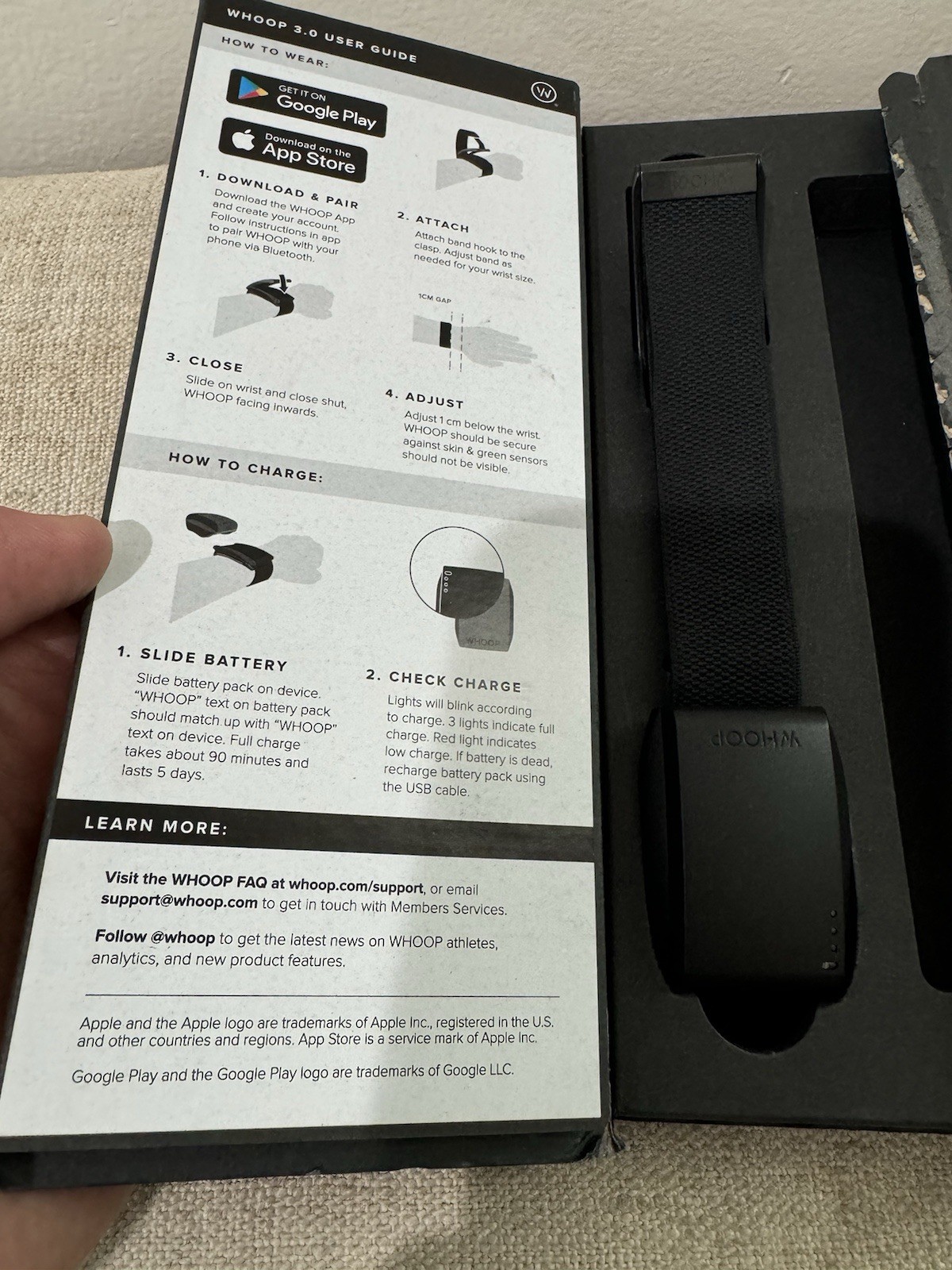 Whoop 3.0 Activity Tracker with  Strap 