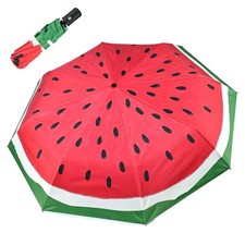 Gayruaicjz Watermelon Windproof Travel Umbrella Folding one size,