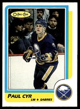 1986-87 O-Pee-Chee Paul Cyr Rookie Buffalo Sabres #200