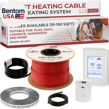 50Sqft Floor Heating Cable Kit - 120V Heated Flooring under Tile - Heated Floori
