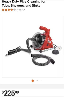 #ad Rigid 25ft Heavy Duty Pipe Cleaning $115.00