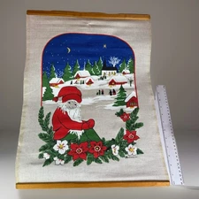 VTG Swedish MCM Wall Hanging Almedahls Tomte Nisse Elf Winter Chrismas Buhler
