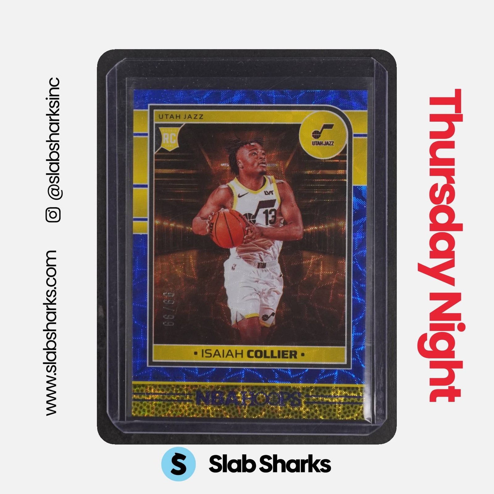 2024 PANINI HOOPS #259 ISAIAH COLLIER BLUE SCOPE RC ROOKIE /99