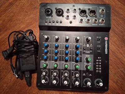 CORD INCLUDED Harbinger LV8 8Channel Analog Mixer with Bluetooth