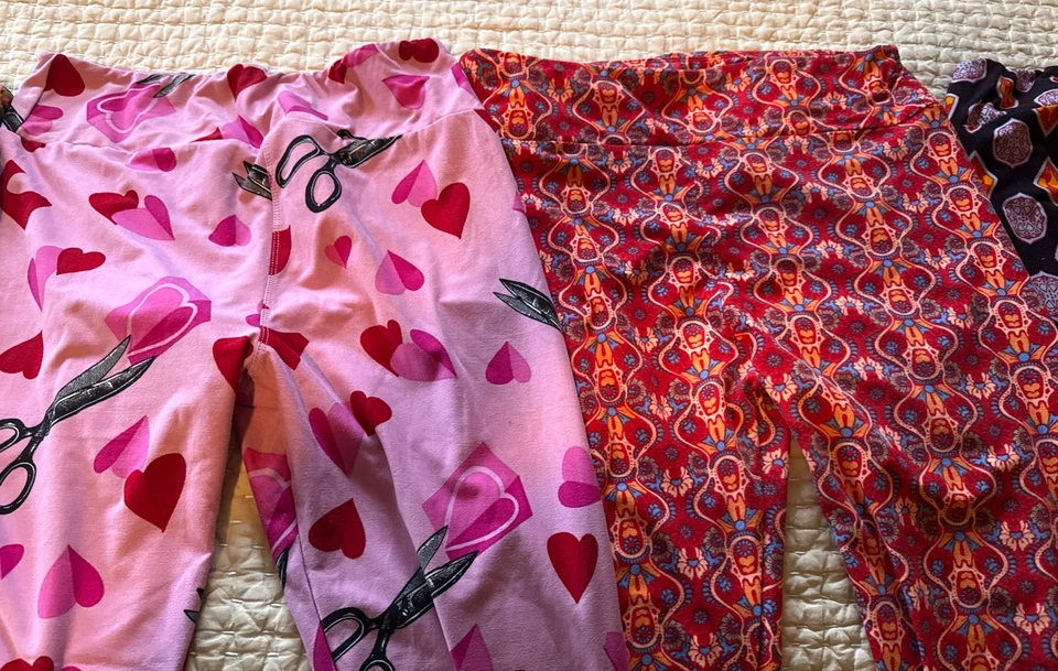 Leggings altos con curvas LuLaRoe para mujer... 4 pares por un precio... multicolor Foto 3 de 4