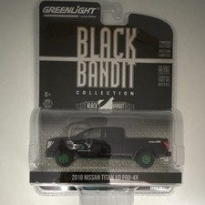 Greenlight Black Bandit 2018 Nissan Titan XD Pro-4X Pickup 1:64 Diecast