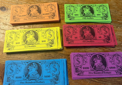 Trust Me Board Game Replacement Money Parts Pieces Bank Cash Dollars