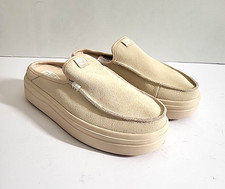 Hey Dude Austin Lift Classic Platform Mule Moc-Toe Blush Suede Womens Sz 11 NWOB