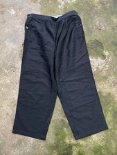 intage 60s 70s European fall front side button work double knee trousers