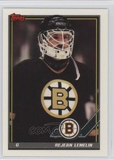 1991-92 Topps Rejean Lemelin #497 0a4