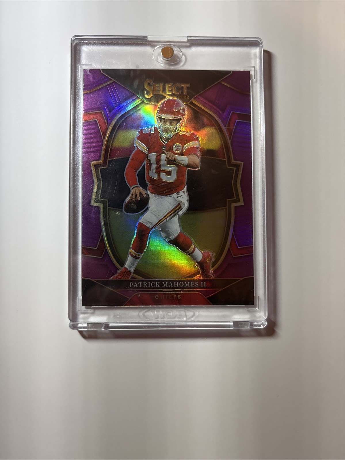 2022 Panini Select - Premier Level Patrick Mahomes II #148 Purple Prizm /75