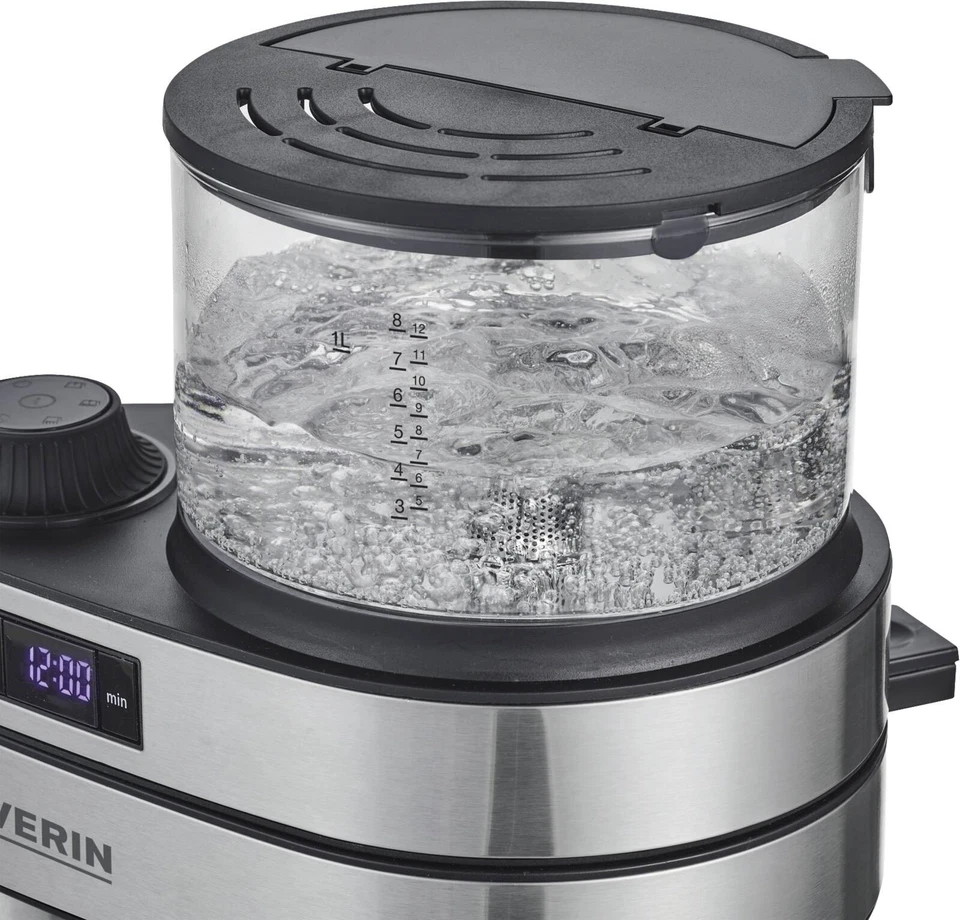 Severin KA 5762 Edelstahl-gebürstet / Schwarz NEU OVP - Bild 2 von 4