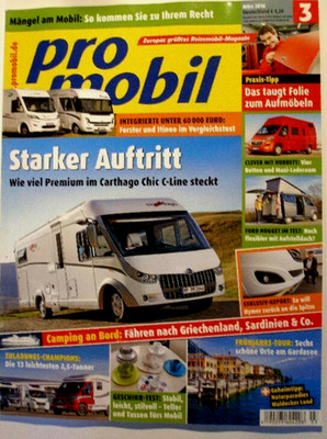 PRO MOBIL 3-16+FORSTER I 738 EB+ITINEO JB 700+CARTHAGO CHIC C-LINE+FORD NUGGET