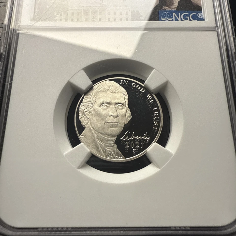 2021-S 5c NGC JEFFERSON NICKEL PF-70 ULTRA CAMEO FIRST DAY OF ISSUE - Image 3 of 3