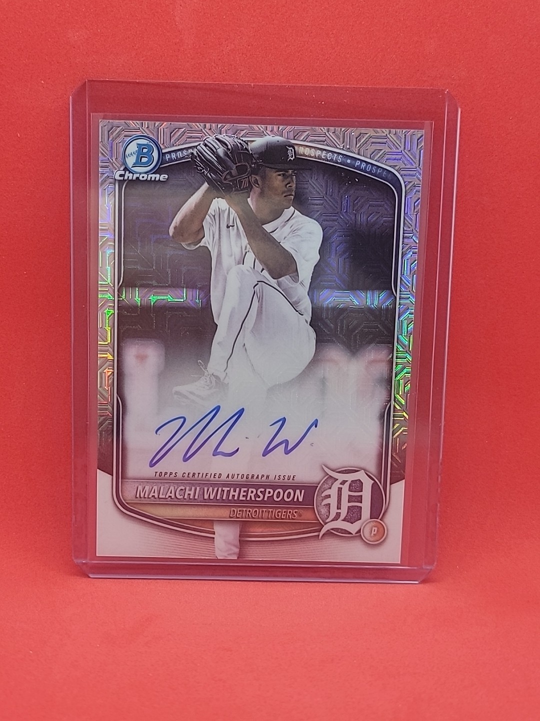 2025 Bowman Chrome Draft Malachi Witherspoon Mega Box Autograph #BMA-MWI