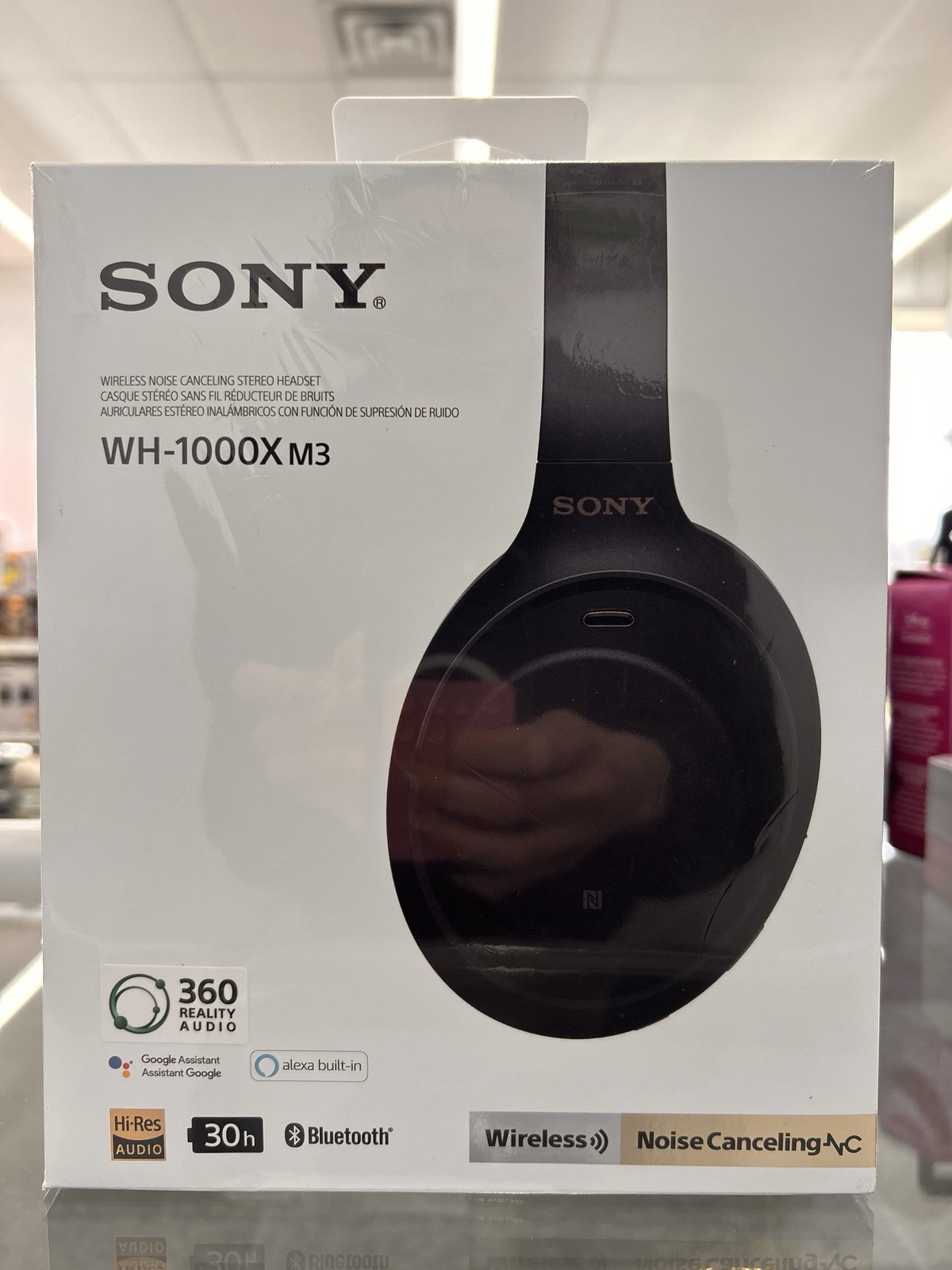 Sony WH-1000XM3 Wireless Noise-Canceling Headphones - Black