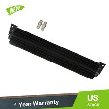 15 Dual Pass Transmission Trans Cooler Aluminum Universal 14 Npt Fitting 15 Dual Pass Transmission Trans Cooler Aluminum Universal 14 Npt Fitting
