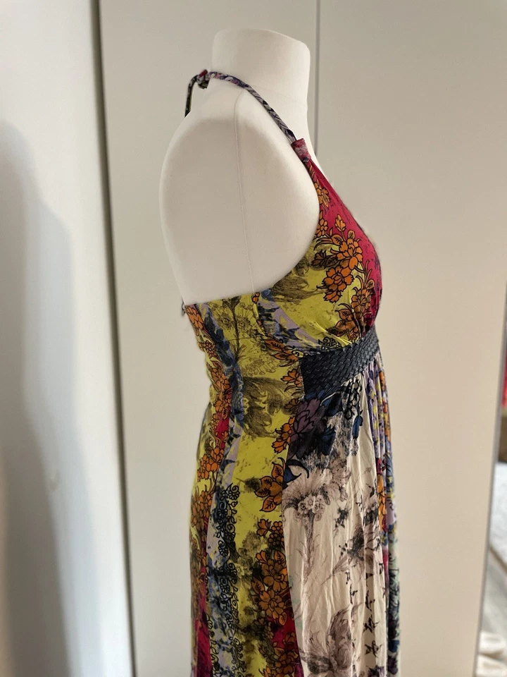 das allerschönste Maxikleid Gr. L Gr.40 Neckholder Fornarina Kleid Sommer - Bild 3 von 4